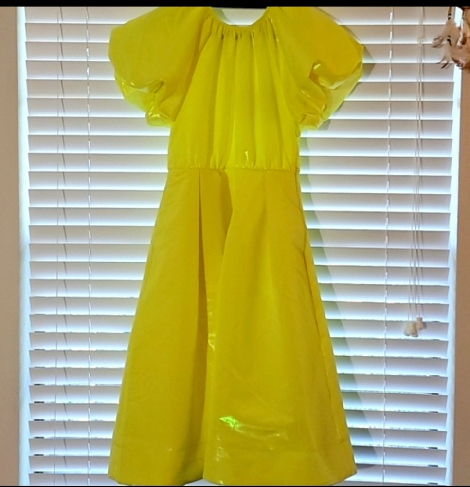 Christopher John Rodgers Iridescent Yellow Dress - Picture 8 of 16